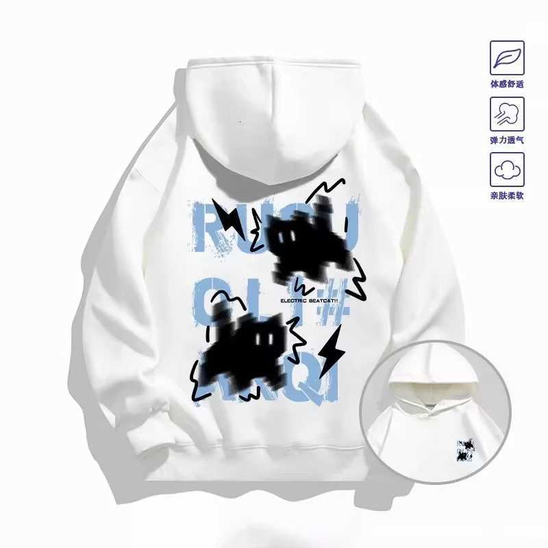 Trendy Women's Hoodies Sweatshirts 2026 _Haze Blue_ Cat Hoodie - Both Men's and Women's Spring_Autumn Multi-Purpose Coat - Cool Fashi