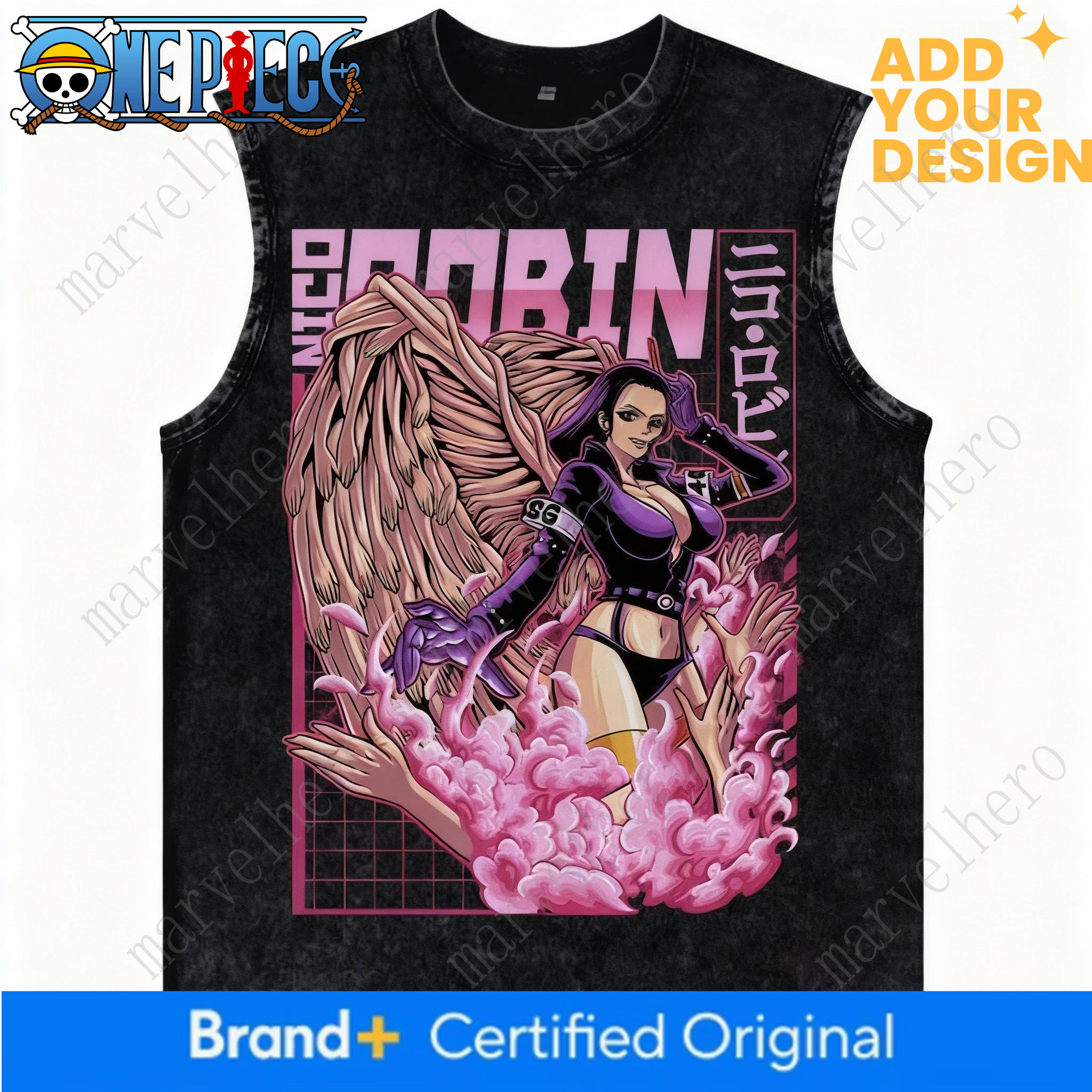 One Piece Anime Gym Vest Harajuku Streetwear Men Women Sleeveless Shirt Vintage Washed Tank Tops Loose Casual Summer Cosplay Y2k