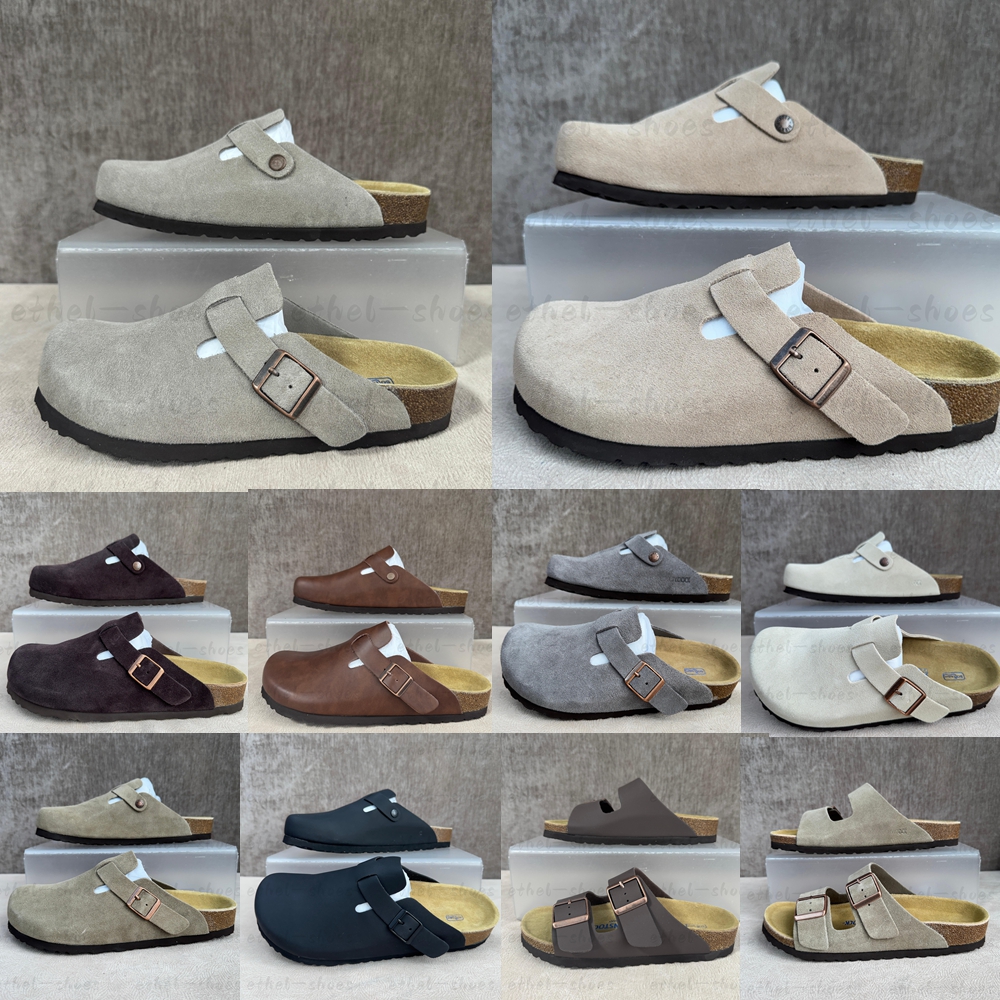 Hot new free shipping slippers for mens womens flat slippers pink black beige brown grey Fashionable Versatile Cork Soled Boots 1