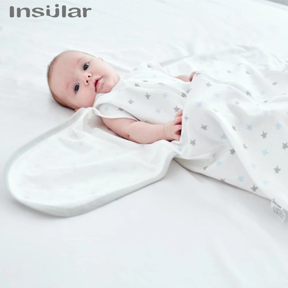 Insular born Baby Anti Shock Swaddling Sleeping Bag Spring And Summer Thin Baby Anti Shock Artifact born Bag Held Cotton 260920