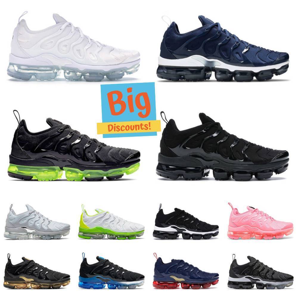 Trainers Plus Tn Sports Shoes Mens Women Tns Requin All Black Royal Midnight Navy Wolf Grey Triple White Blue Red Runners Outdoor Designer Fireberry
