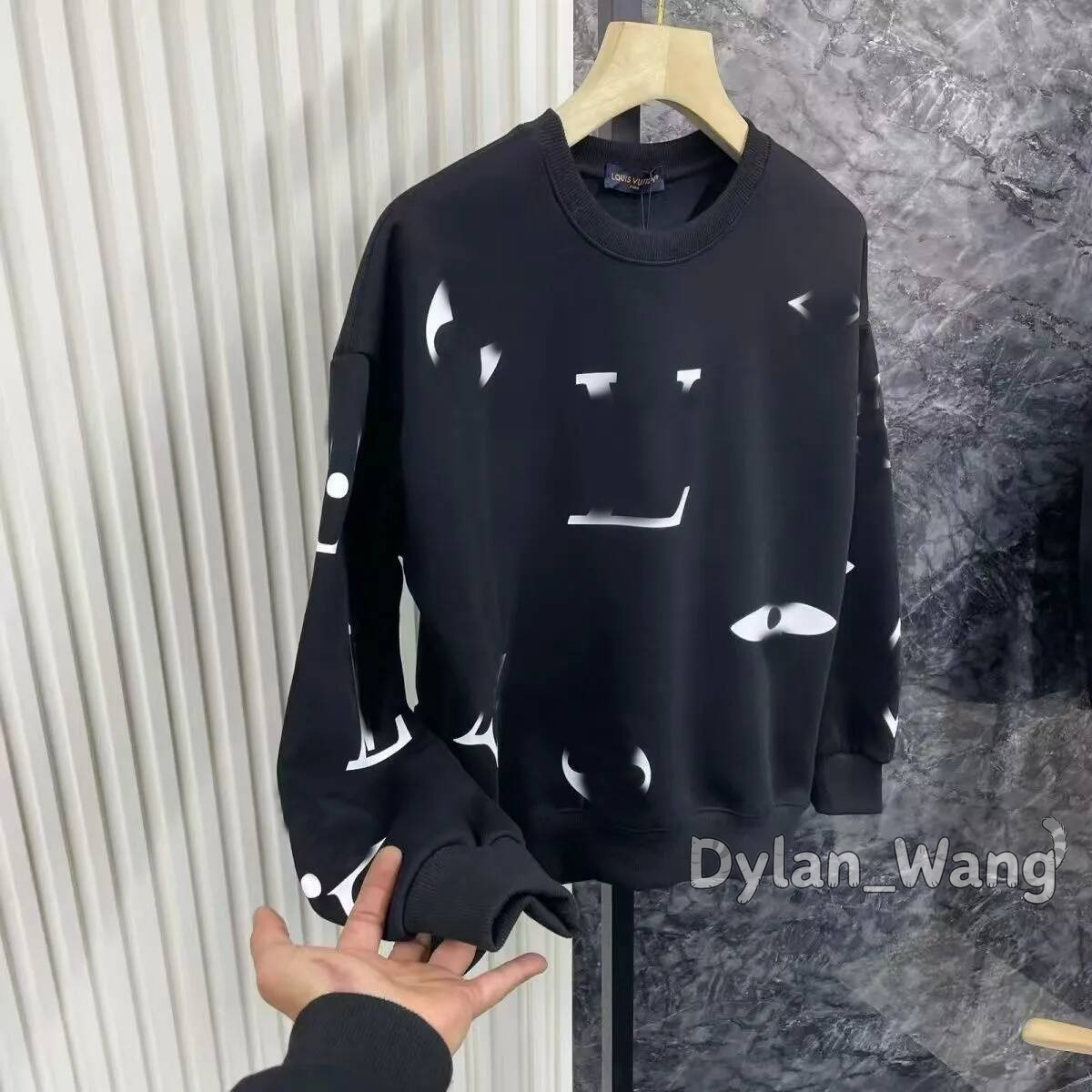 Designer lou isvuit ton Hoodie Jackets Spring Winter Cotton Vintage Luxury Fashion Brand Oversized Flower Hoodies Womens Mens Washed Orange Sweatpan