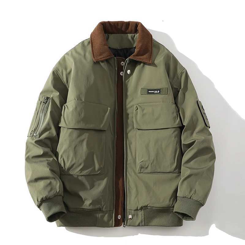 New Parkas Men's Men Down Winter Jackets Thick Warm Coat 2026 Mens Streetwear Hip Hop Short Parkas Korean Black Clothes Puffer Windbreaker C260