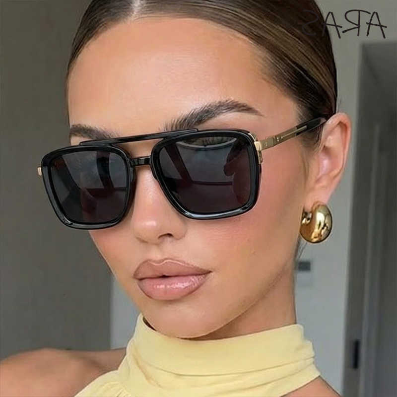 2026 Polarized Sunglasses Oversized Square Sunglasses Women Luxury Designer Double Bridge Y2K Fashion Driving Eyewear For Lady Retro ShadesT260923