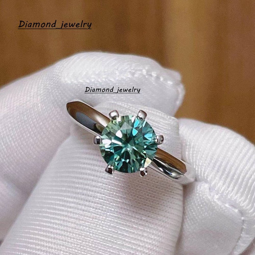 Moissanite Engagement Rings Excellent Quality Color 925 Sterling Silver Moissanite Wedding Ring