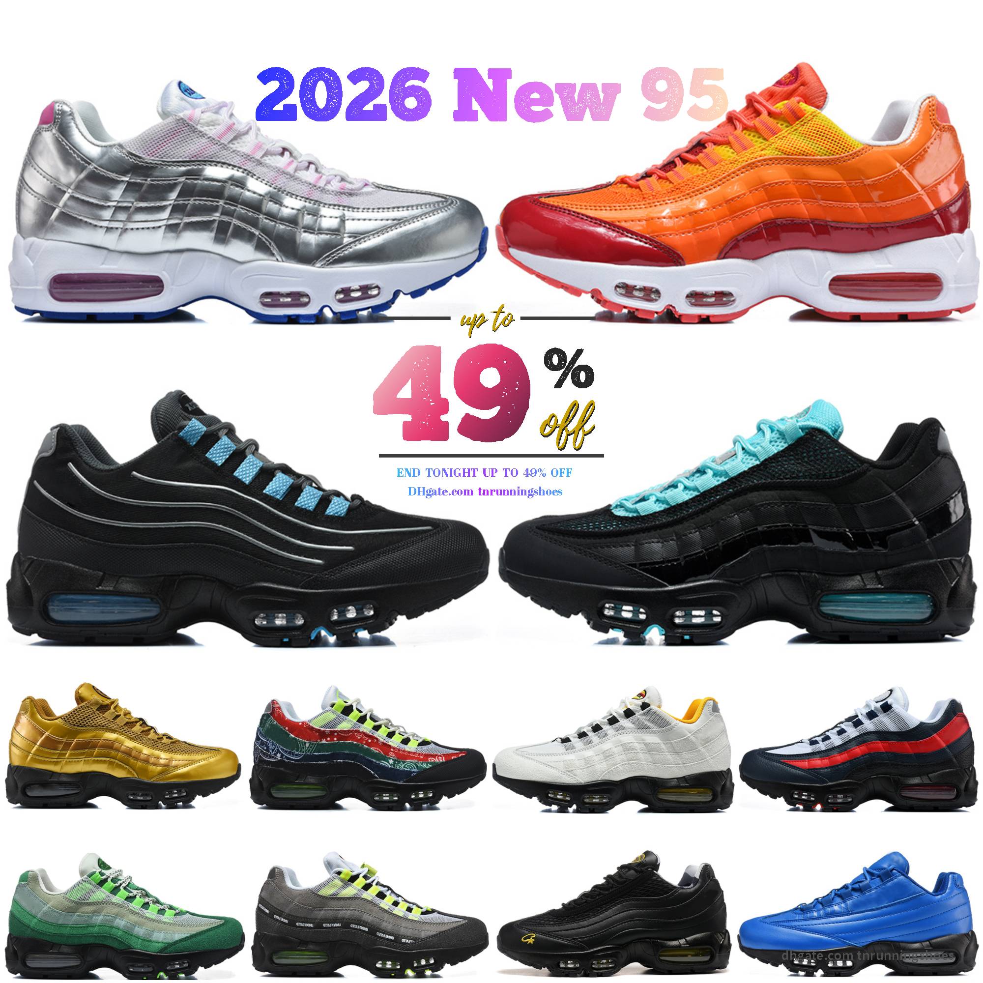 95 95s Men Triple White Black Neon Running Shoes Top Designer Mens max95shoes Pink Foam Scorpion Grey Gradient Stadium Gutta Green Mandarin Train