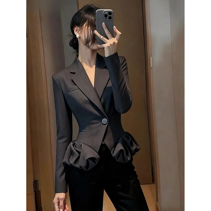 Women's Blazer Coat Spring Autumn Fashion Comfortable Ladies Suit Jacket Elegant Fashion Temperament Female Short Overcoat 260922