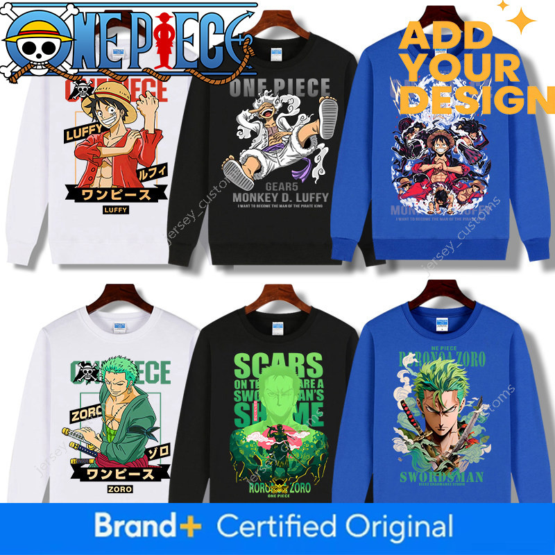 Sweatshirt for Boys, Autumn and Winter Clothing, Children's Nika Luffy Gear 5 Long-Sleeve T-Shirt, Zoro One Piece Merchandise Clothing