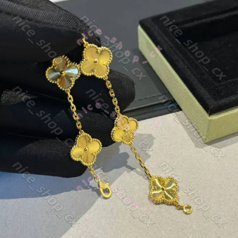 Four leaf clover Bracelet bangle lucky jewelry designer fashion charm bracelets classic unisex party wedding mother of pearl flower cleafly vanly cl