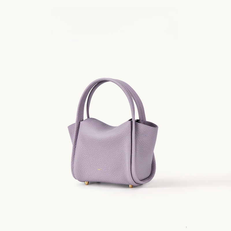 Songmontbag Designer Luxury Mini Basket Handbag Top Layer Cowhide Leather Song Tote Bag Portable Hand Carry Crossbody Songmount Bag For Women Daily