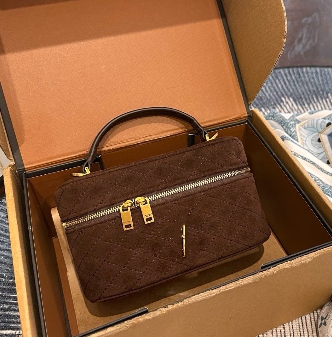 Box makeup bag Hobo Shoulder Bag suede Large Capacity Minimalist Womens Handbags Designer Suede Genuine Leather Tote Underarm Purse Bucket Bag