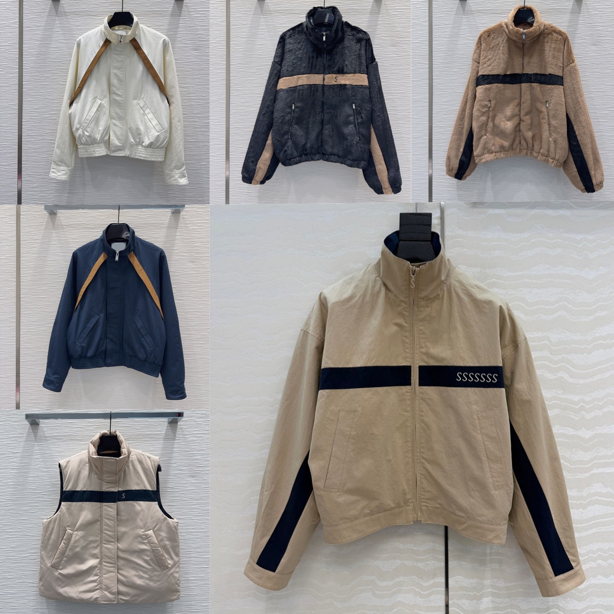 Designer Women Sport Jacket Luxury Oversized Vintage Baseball Coat Brand Windproof Zipper Thick Outerwear