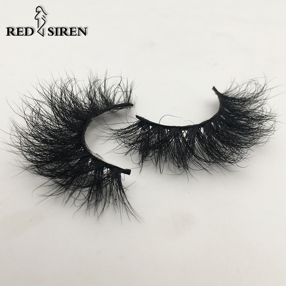 RED SIREN Fluffy 10mm-18mm 3d Mink Eyelashes Handmade Soft Volume Natural maquillaje Lash Vendors False Lashes W260923