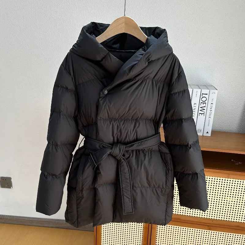 Women's Winter Parka Coat 2026 High-grade Warm Hooded Ladies Outerweat Fashion Loose Temperament Lady Short Down Cotton Jacket 260923