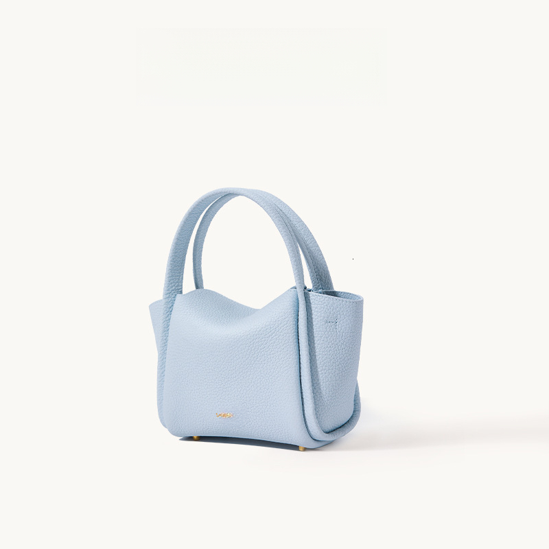 Songmontbag Mini Basket Handbag Top Layer Cowhide Leather Song Tote Bag Portable Hand Carry Crossbody Songmount Designer Bag For Women Daily