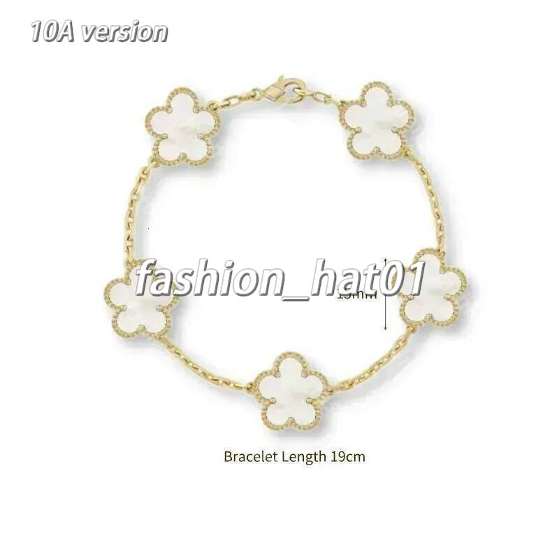2026 New Hot Selling vaness cleeff bracelet High Quality Natural Gemstone Four leaf clover bracelet Women Bracelet Luxury Jewelry No allergies no ru
