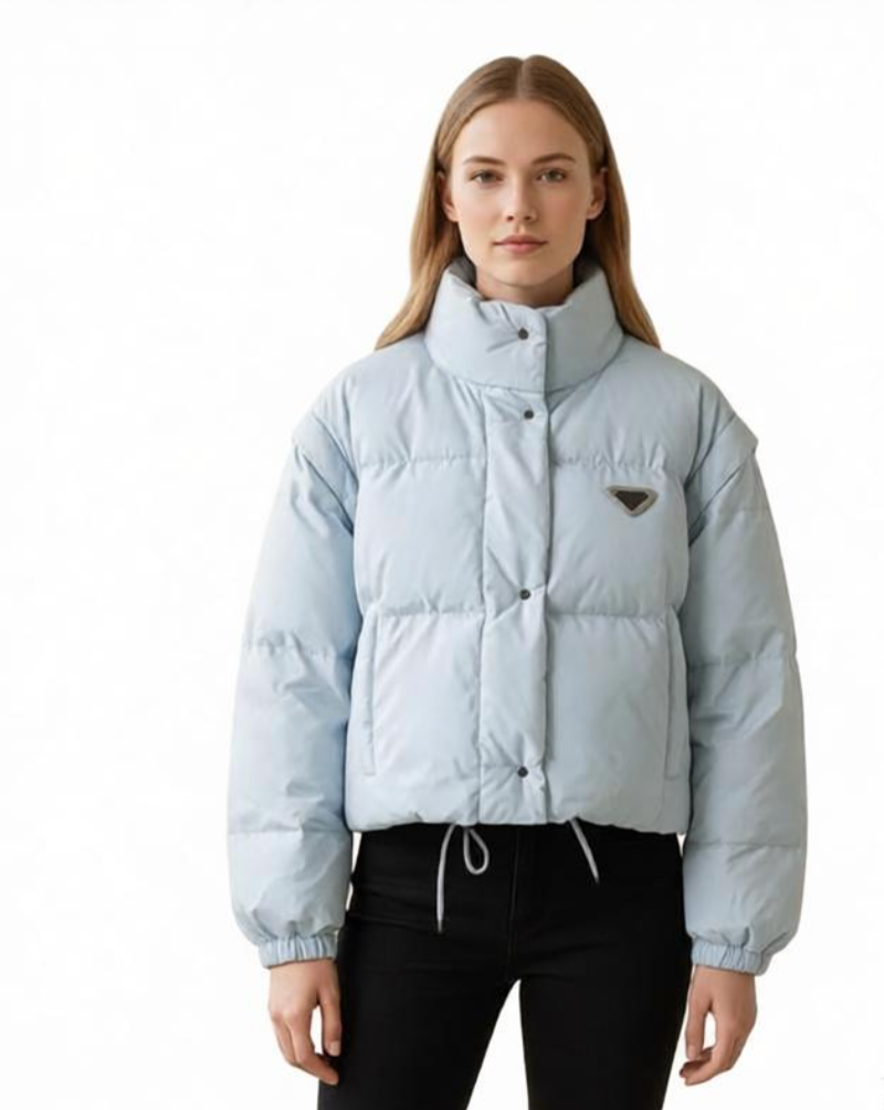 Designer's new winter detachable cute style short women's bread jacket with multiple colors to choose from, down jacket