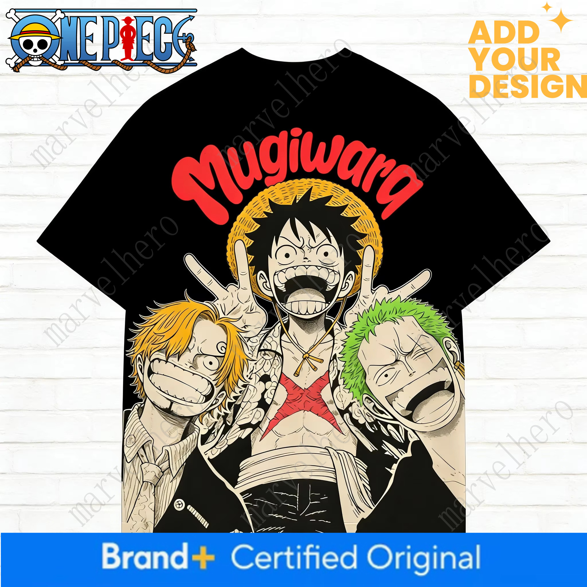 One Piece Monkey D. Luffy Roronoa Zoro Sanji Anime Printed Summer Men's and Women's T-shirt Trendy Loose Casual Y2K 2026