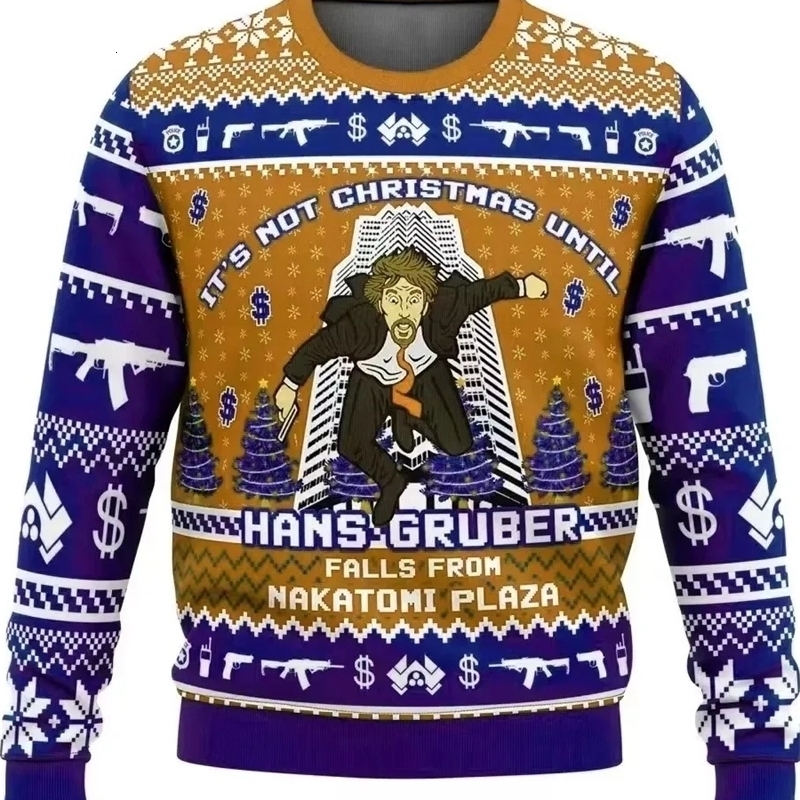 Ugly Christmas Sweater Women Men 3d Print Autumn Winter Pullover Cartoon Pattern Men Clothing Casual Daily Wear Sweatshirts 260922