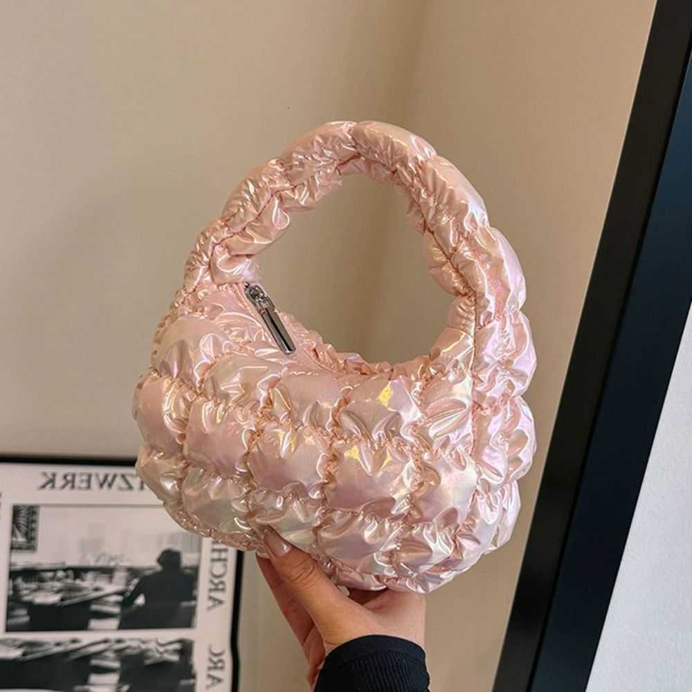 Cross Body Simple Mini Cloud Bubble Handbag Korean Style Solid Color Pleated Cloud Bag Storage Bag Shoulder Bag Underarm Bag Travel D260923