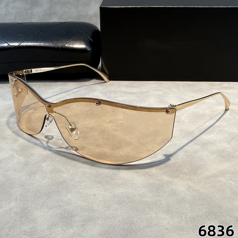 2026Fashion Womens Sunglasses Retro Frameless Sun glasses Vintage style Eyewear Top Quality special sunglasses UV400 Protection With case