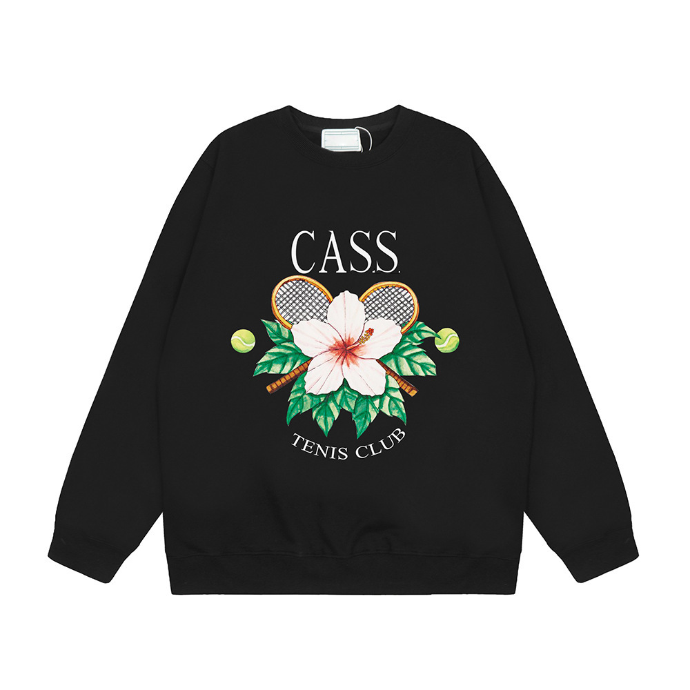 Csablana Alphabet painted printing Sweatshirt Trend hoodless sweatshirts jumper Autumn Long Sleeve graphic tee Y2K Top Wear Designer Clothes Eur Siz
