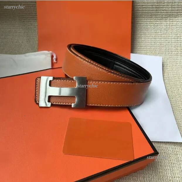 h belt designer Luxury mens belts H for women Ceinture business leather High quality luxury Waistband Cintura classic men belt with box e8f