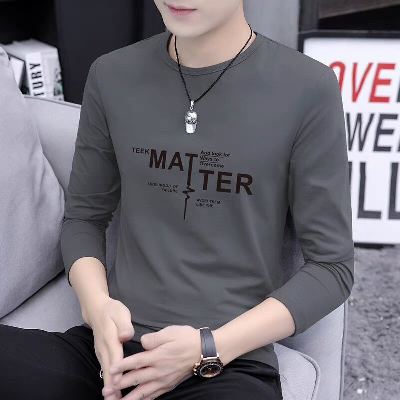 Men's long-sleeved T-shirt, 2024 new style, men's spring and clothing, thin base layer shirt, autumn outerwear, wholesale