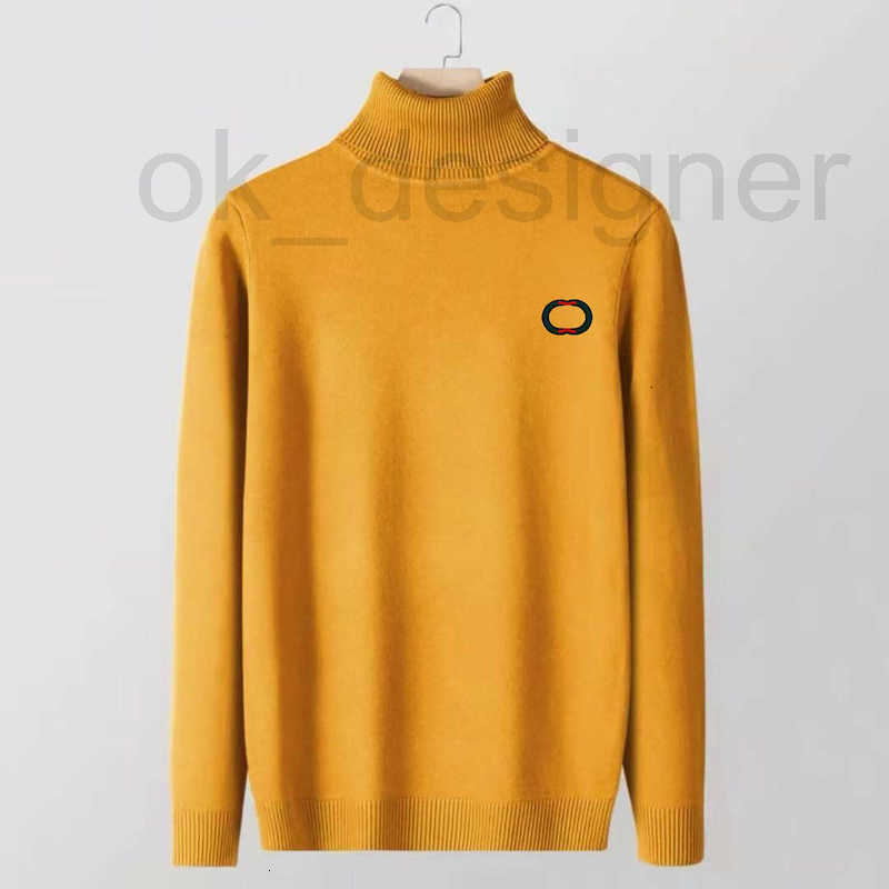 Men's Sweaters Designer Turtleneck Sweater for Men, Autumn and Winter New Slim Fit Base Layer Knitted Sweater, Korean Style Trendy Versatile Th