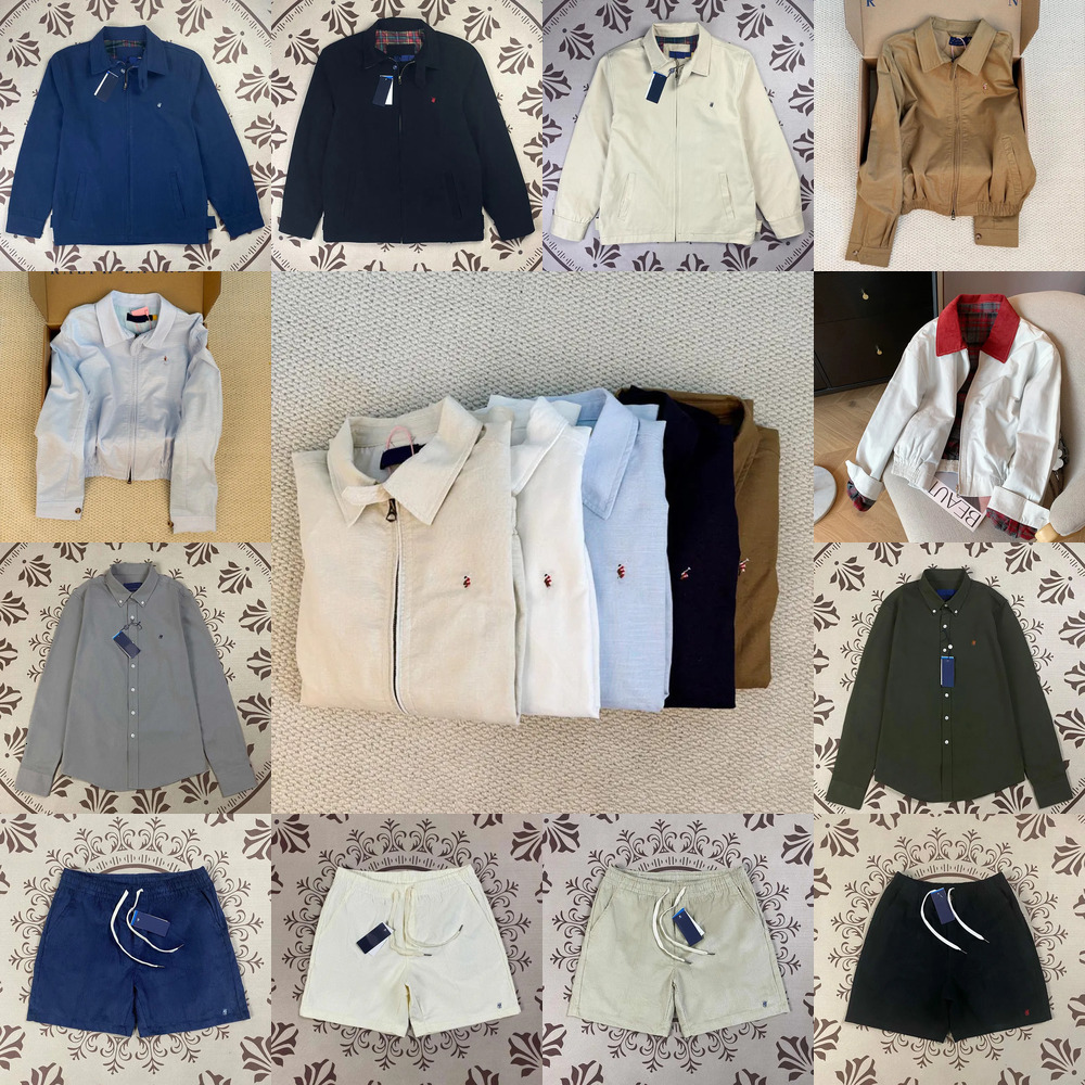 Designer Men's Jacket Classic Horse Embroidery Short Windbreaker Autumn and Winter Zipper Lapel Cotton Casual Jacket Long Sleeve Shorts S-2XL