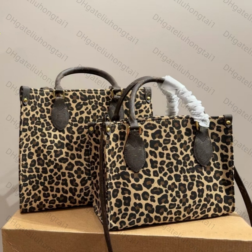 tote bag luxury designer Fashion Animal Print Women's Shopping Bags Tote Elegant Top Handle Shoulder Handbag