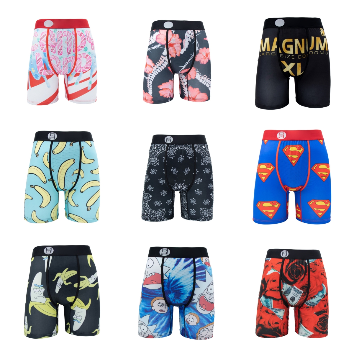 Designer Mens Shorts Boxers Cartoon Pattern Print Sports Quick Drying Underwear Elastic Webbing Boxer Men