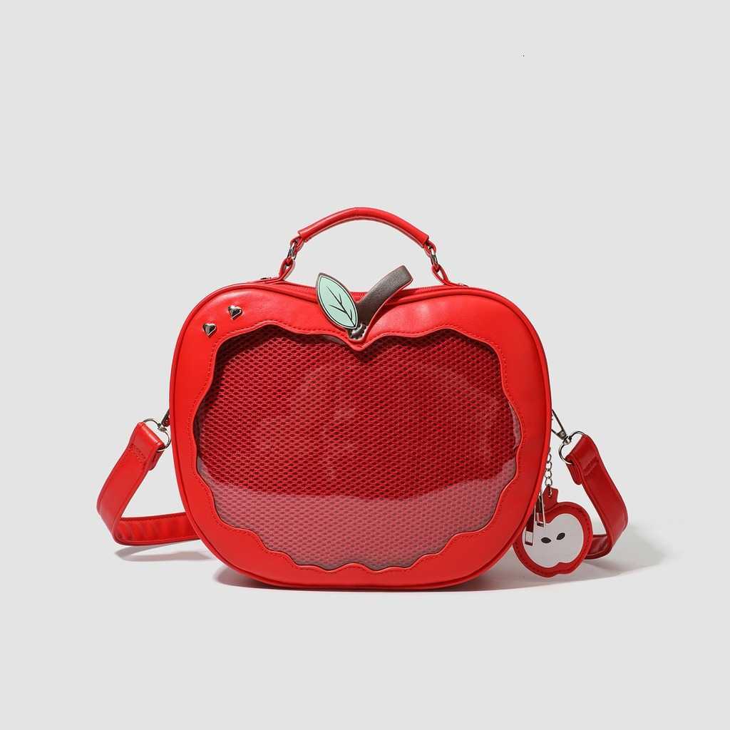 Cross Body Shaped Transparent Ita Bag Backpack Cute Doll Display Storage Bag for s Detachable Strap Casual Crossbody Backpack D260923