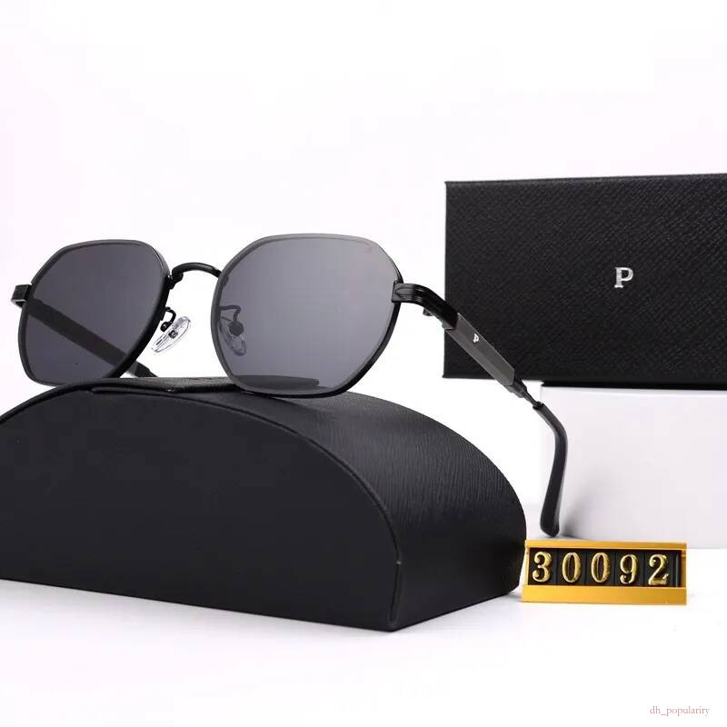2026 Designer Sunglasses Mens Womens Brand luxury Metal Frame Polarized Classic black vintage summer Outdoor shades eyeglasses with box