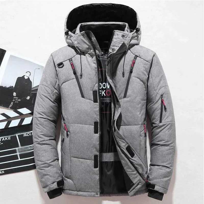 Jacket Parkas Down Men's Down Male Winter Men White Duck Down Jacket Hooded Outdoor Thick Warm Padded Snow Coat Oversize M-4XL C260922