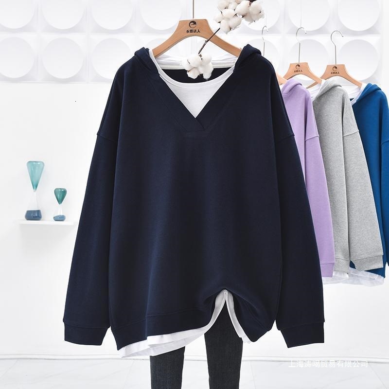 Luxurious Designer Spring-autumn Casual Two-piece Full-length Hooded Long-sleeved Pullover Comfortable And Versatile Women's Top