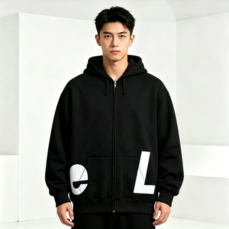 Designer men's hoodie, trendy street fashion brand letter embroidery, unisex, cotton plus size sweatshirt, autumn and winter hoodie