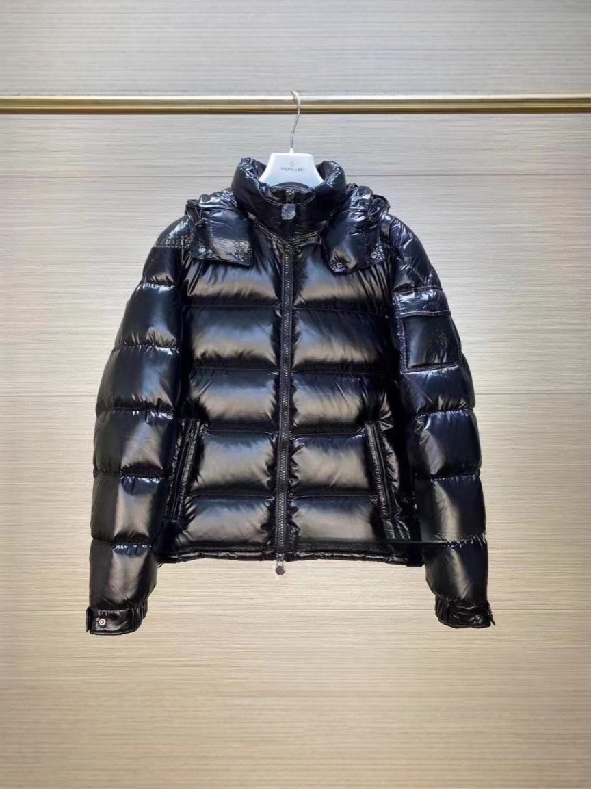 Designer unisex donsjack voor heren dames, klassieke warme, koudebestendige jas met capuchon en witte eendendons, maat XS-5XL