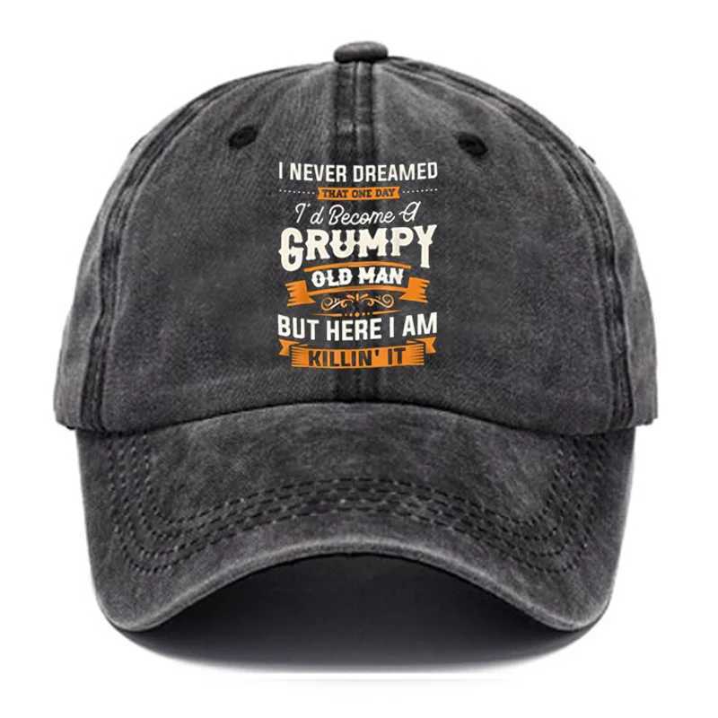 Men's baseball cap with fun printed patterns for daily leisure and outdoor travel equipment hiking and camping hats Z260922