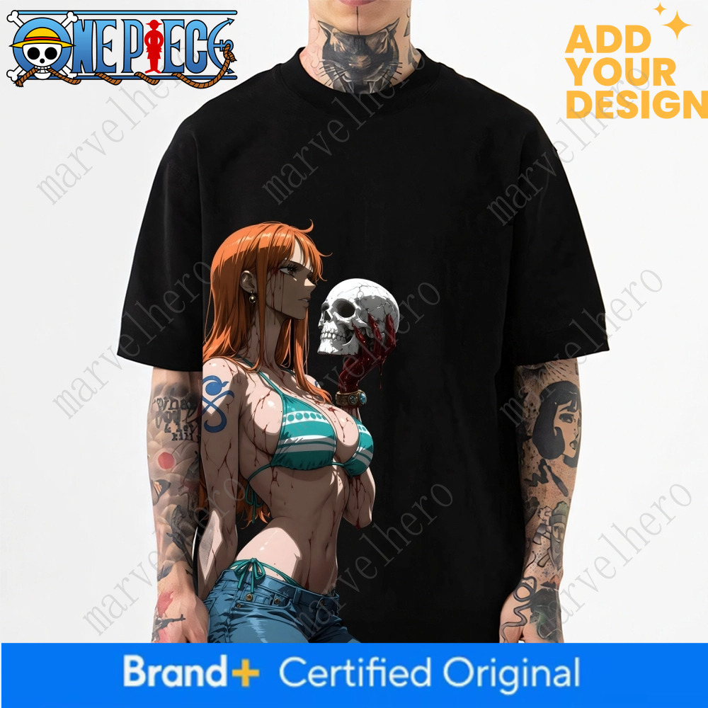 One Piece Nami Japanese Style Classic Tee High-quality Streetwear Men's Women Clothing 2026 Summer New T Shirt