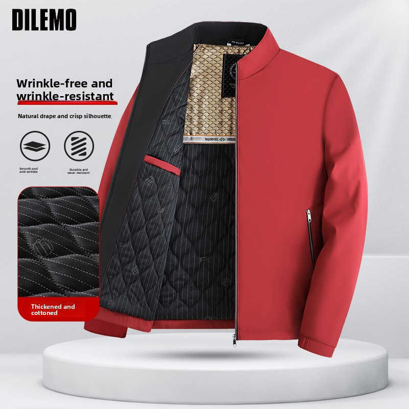 Down Parkas Premium Padded Men's Fleece-lined Quilted Thicken Autumn Winter New Brand Casual Fashion Coat Parka Men Jacket Windbreaker Outerwea