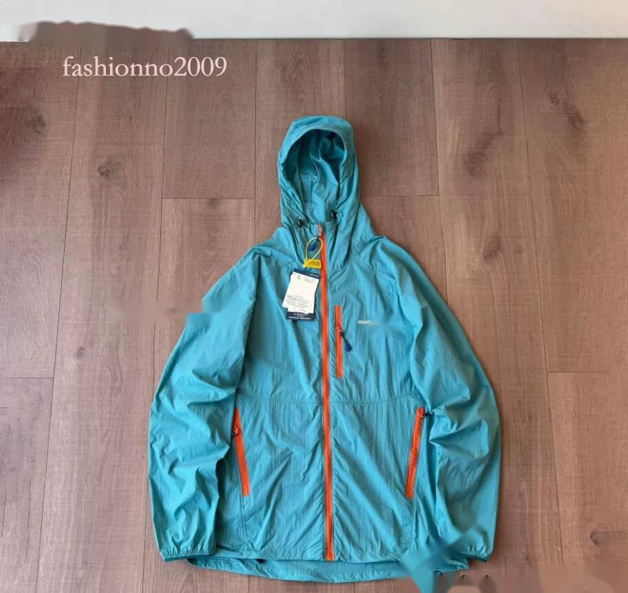 Outdoor Monts Bells Jackets Lightweight Waterproof Protection Montbells Hooded Thin Advanced Popular High Quality Montbell Jacket Men Women Windbrea