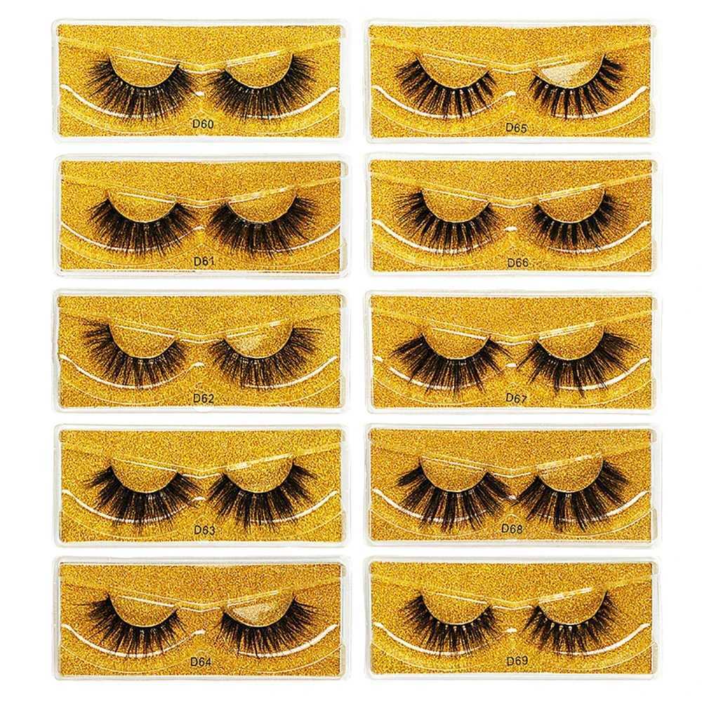 False Eyelashes 20 Pairs Lashes Bulk Natural Fluffy Wispy False Eyelashes Pack Makeup Soft Thick Fake Eyelash 3d Mink Lashes Bulk X2609221