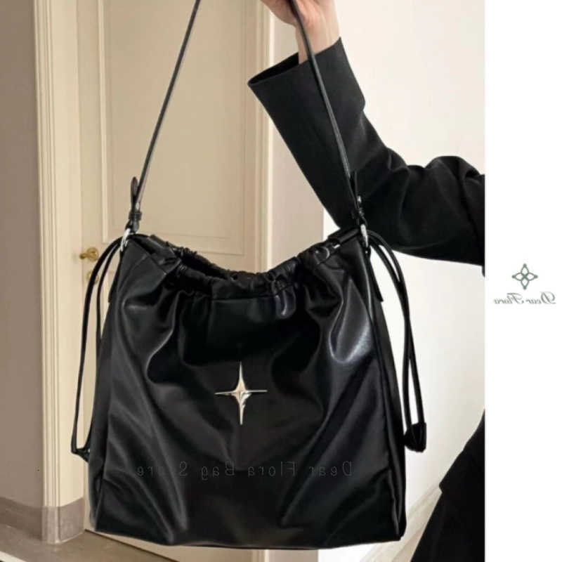 Cross Body Y2K Korean Simple Style Shoulder Bag Aesthetic Star Tote Bag Casual Women's Underarm Messenger fashion Handbag Goth Purse D260923
