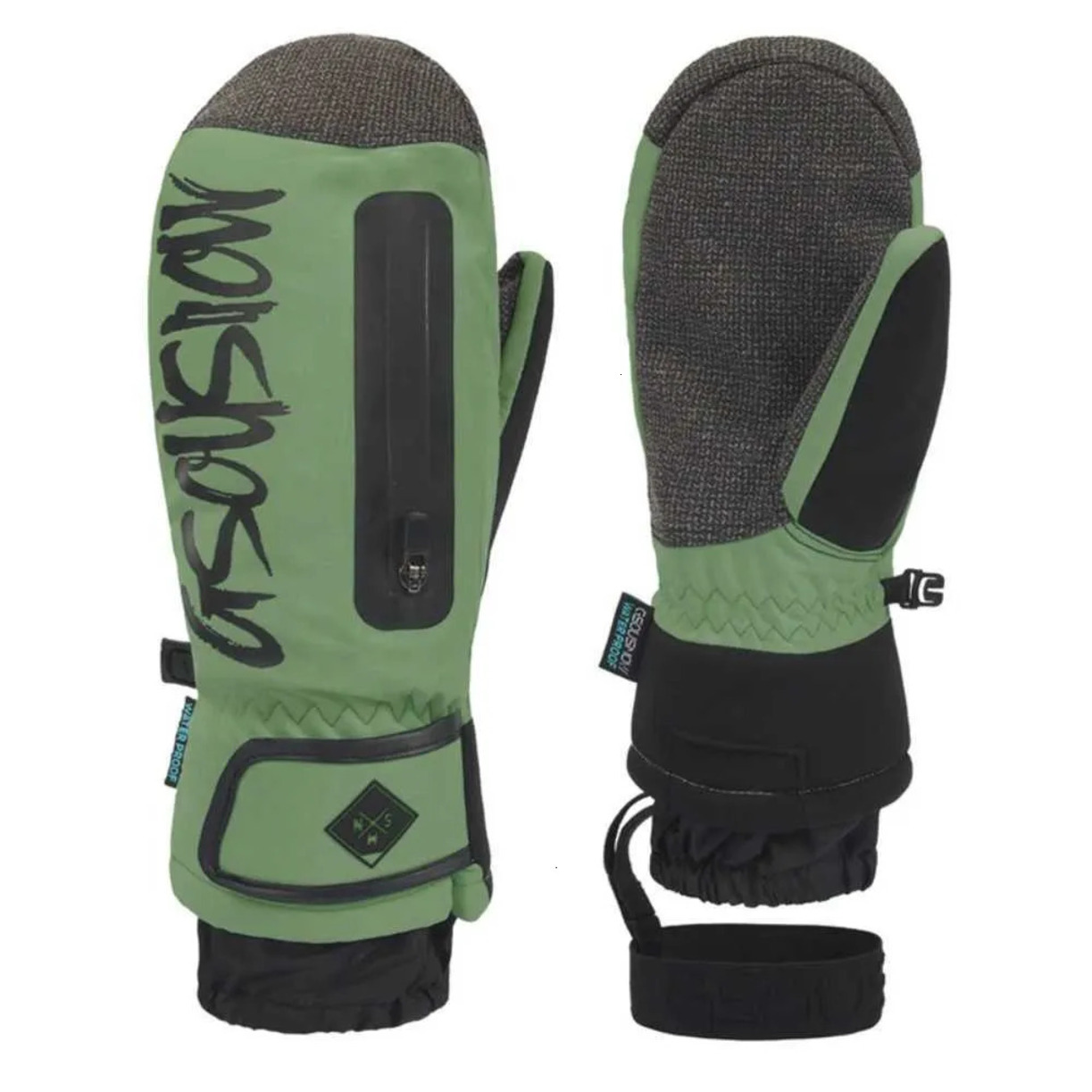 Ski Gloves Gsou ski mitts New Winter Waterproof Gloves Kevlar * Wear Resistant Material Snowboard Men Women Thermal Snow Glove Mittens With S251020