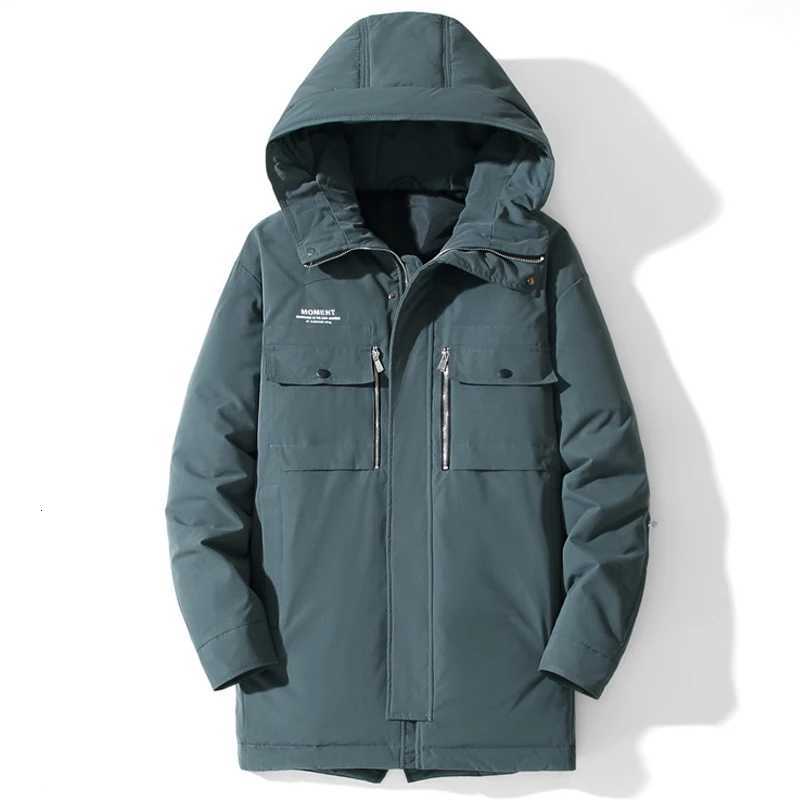 Down Parkas Hat Parkas Men's Male Waterproof Parkas Long Jacket New Winter Men Warm Coat Hooded Casual Down Parkas Mens Autumn Windproof Outwea