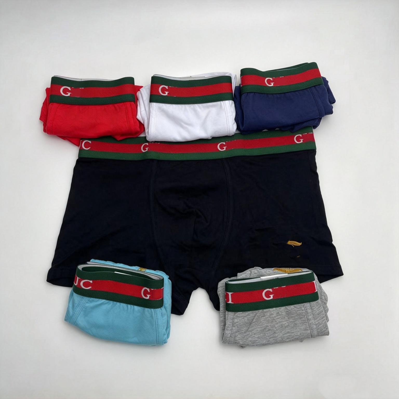 5-piece set New Fashion Designer Underwear Mens Boxer Mens Luxury brand Comfortable Boxer Shorts Mens and womens multicolor shorts stripes