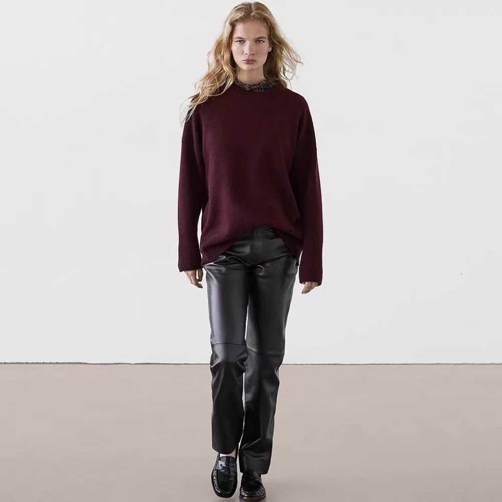 Women's Sweaters Ethereal Traf Md 2026 YAZHIMEI Autumn New Style of Women's casual fashion retro Lazy Style Relaxed Wool Blend Knit Sweate