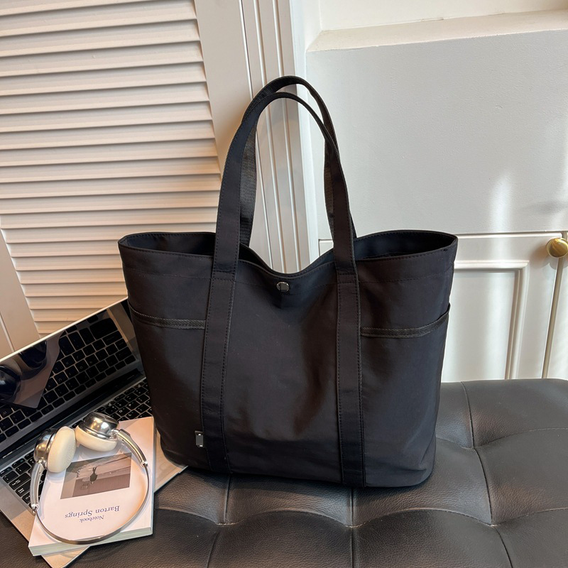 Summer new single-shoulder handbag for office workers - large capacity canvas bag - large bag for outdoor leisure - simple and stylish handbag for c