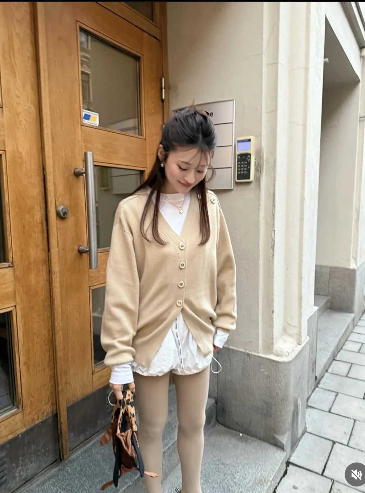 Women's Sweaters Loose Knitted Open Cardigan Casual Style Women's Sweater V-Neck Long Sleeve Regular Thickness Spring Fashion Commute Styl